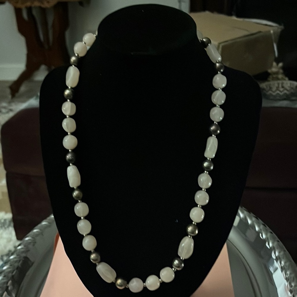 Pretty necklace…cold to the touch